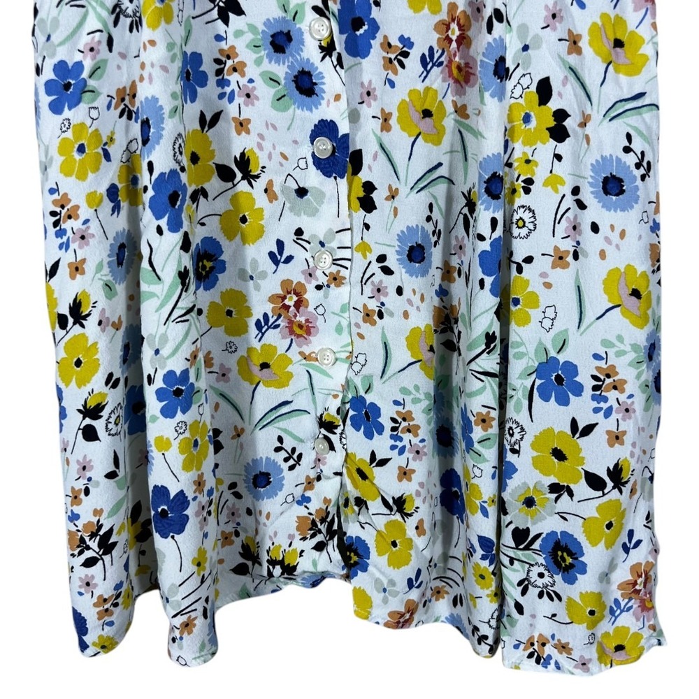 Zara Basic Floral Print Button Front Mini Dress W… - image 3